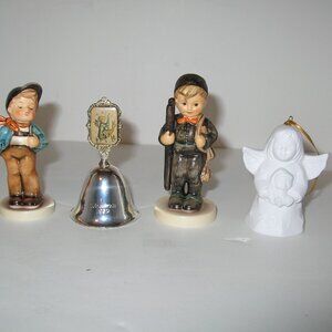 4 HUMMELS ~ Chimney Sweep, Lucky Fellow, '89 Christmas Bell & '17 Tree Ornament